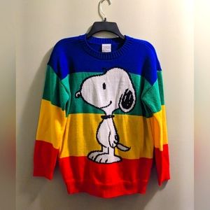 PEANUTS Snoopy Color Block Sweater